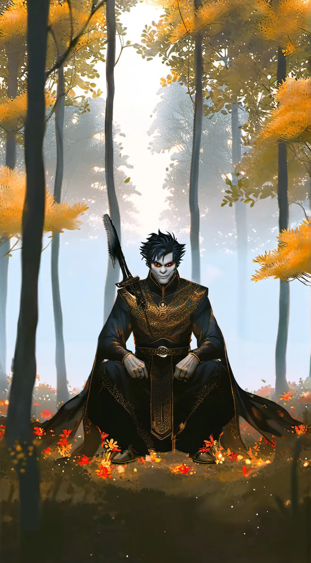 ai character: troll face background