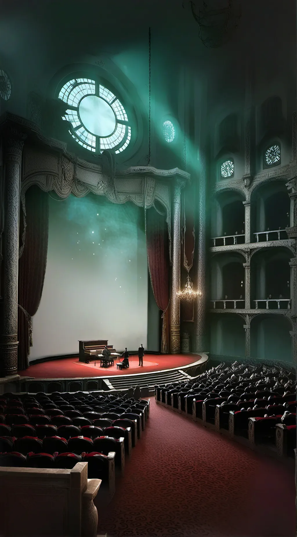 ai character: Secret Magical  background