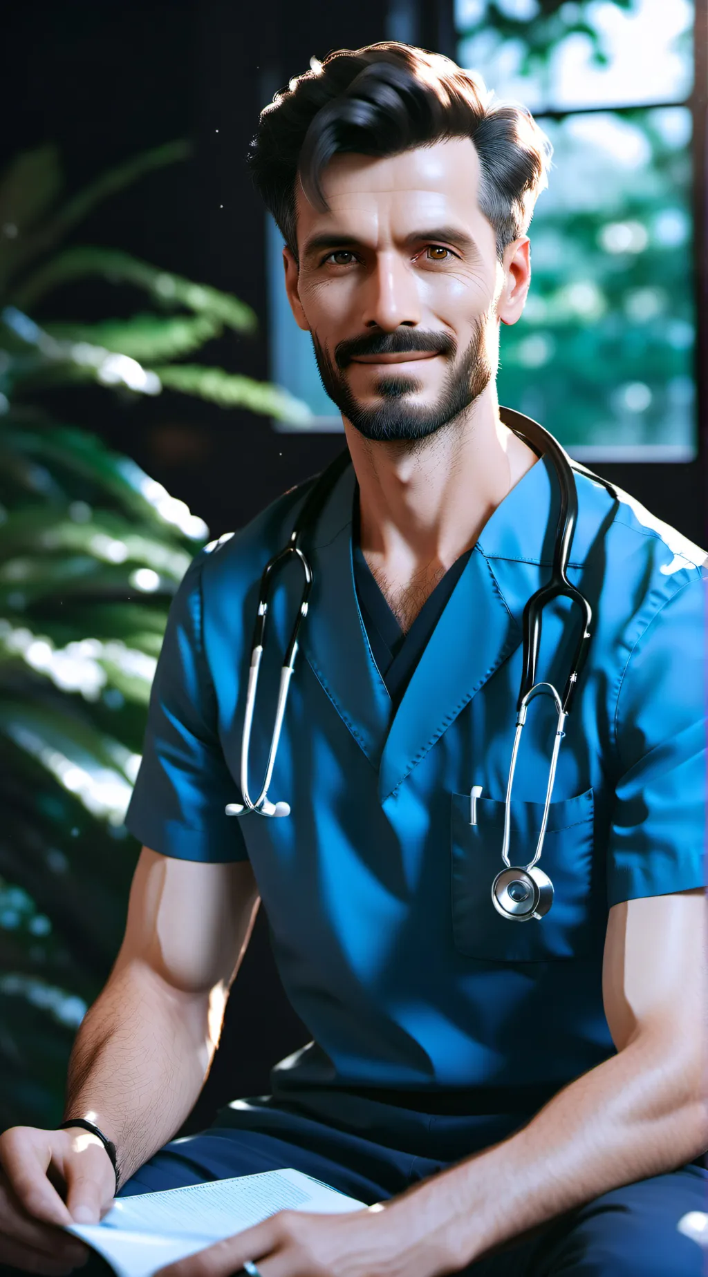 ai character: doctor mike background