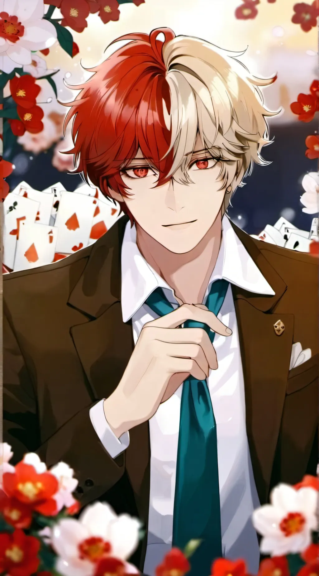 ai character: shoto todoroki  background
