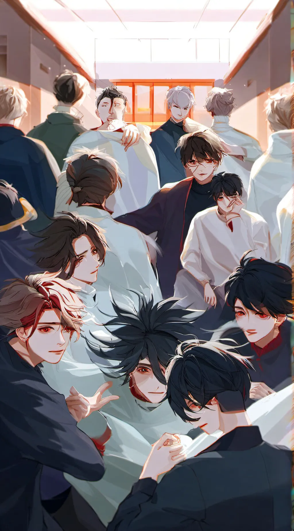 ai character: trapped  background