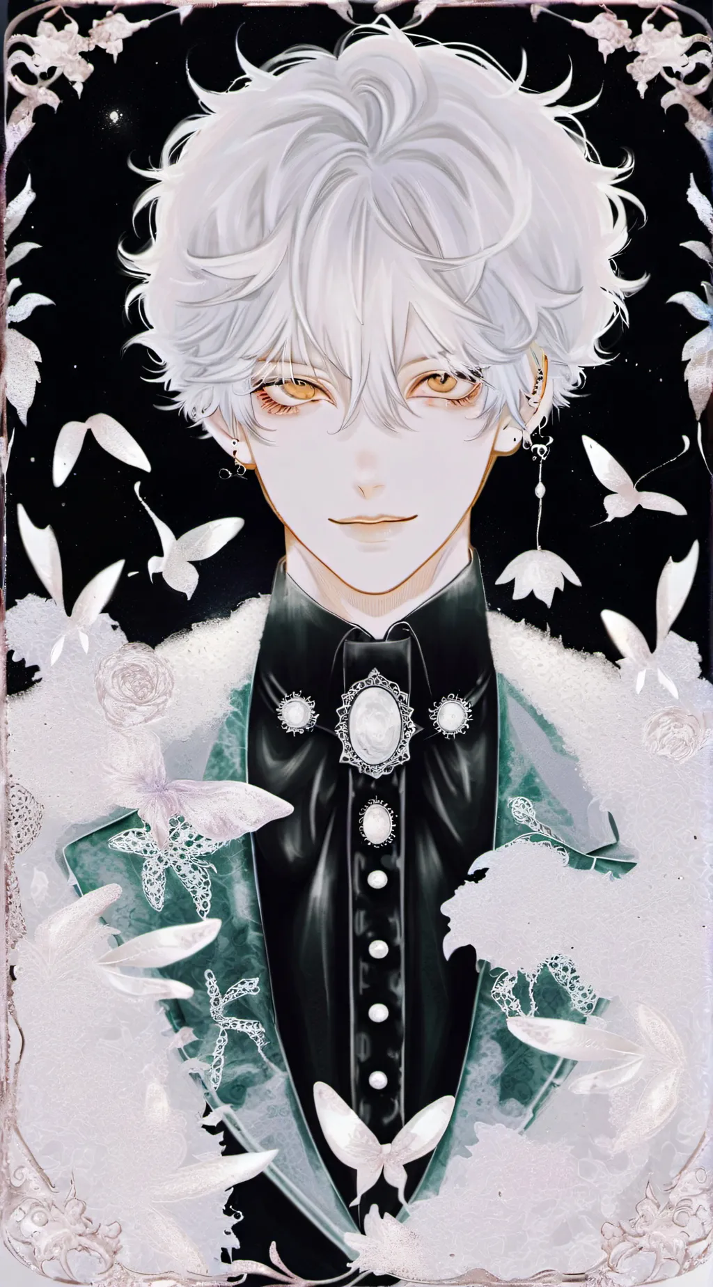 ai character: The white devil  background