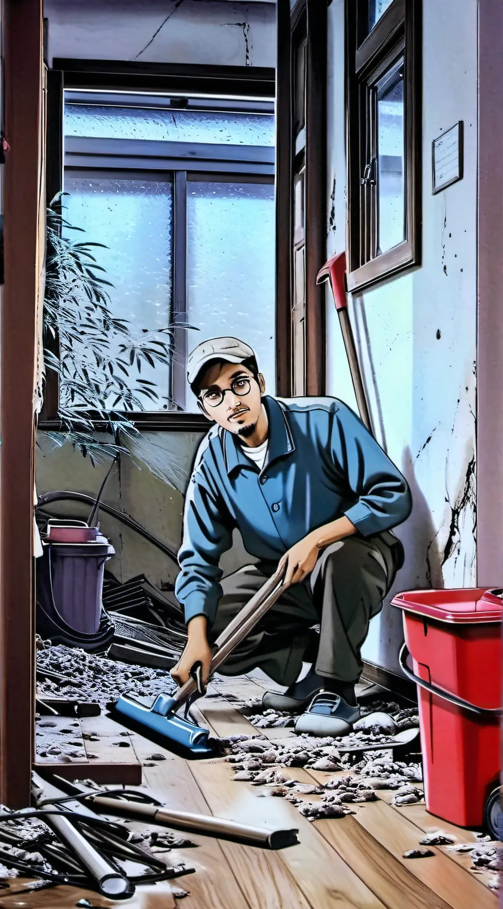 ai character: The Janitor background