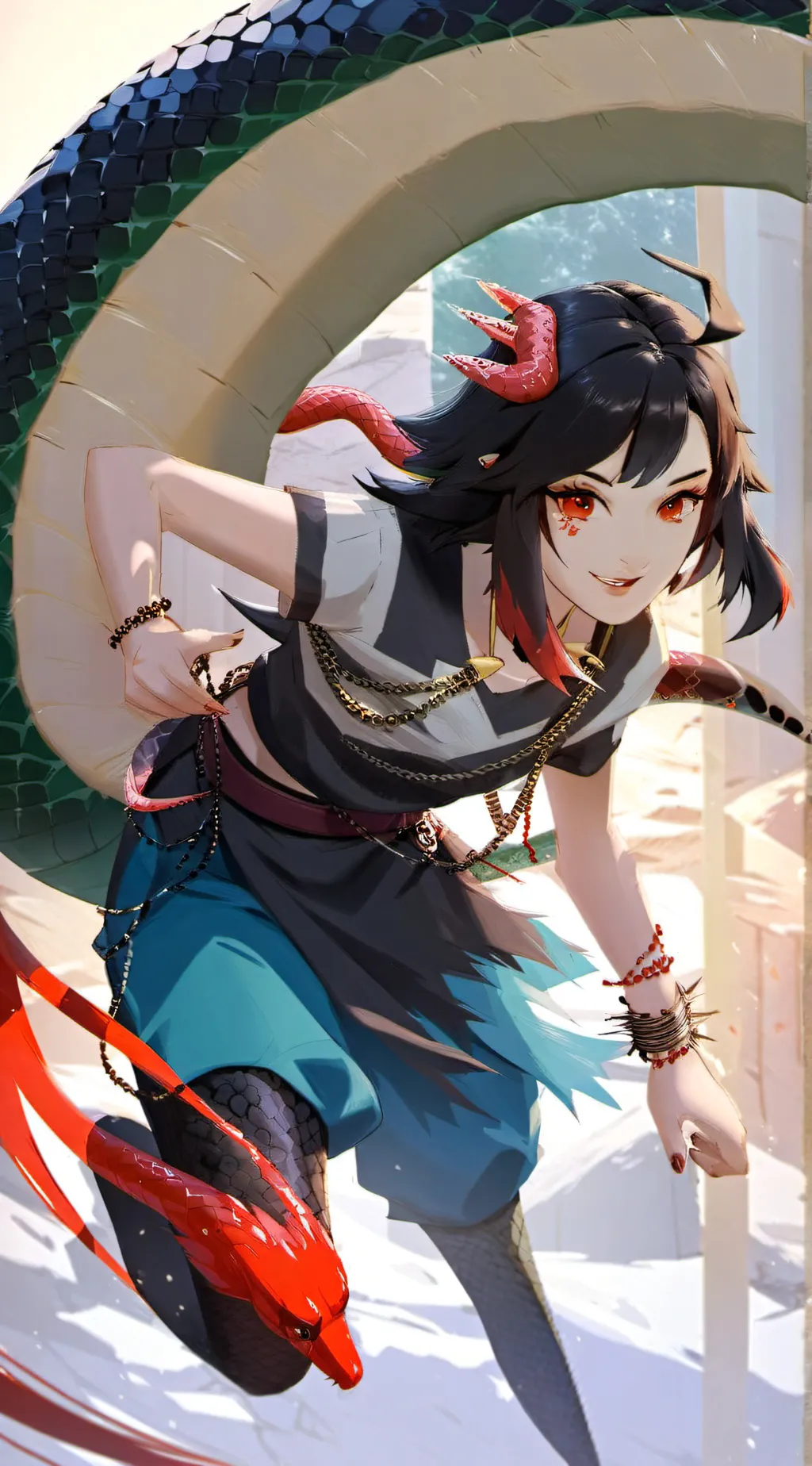 ai character: New sunny background