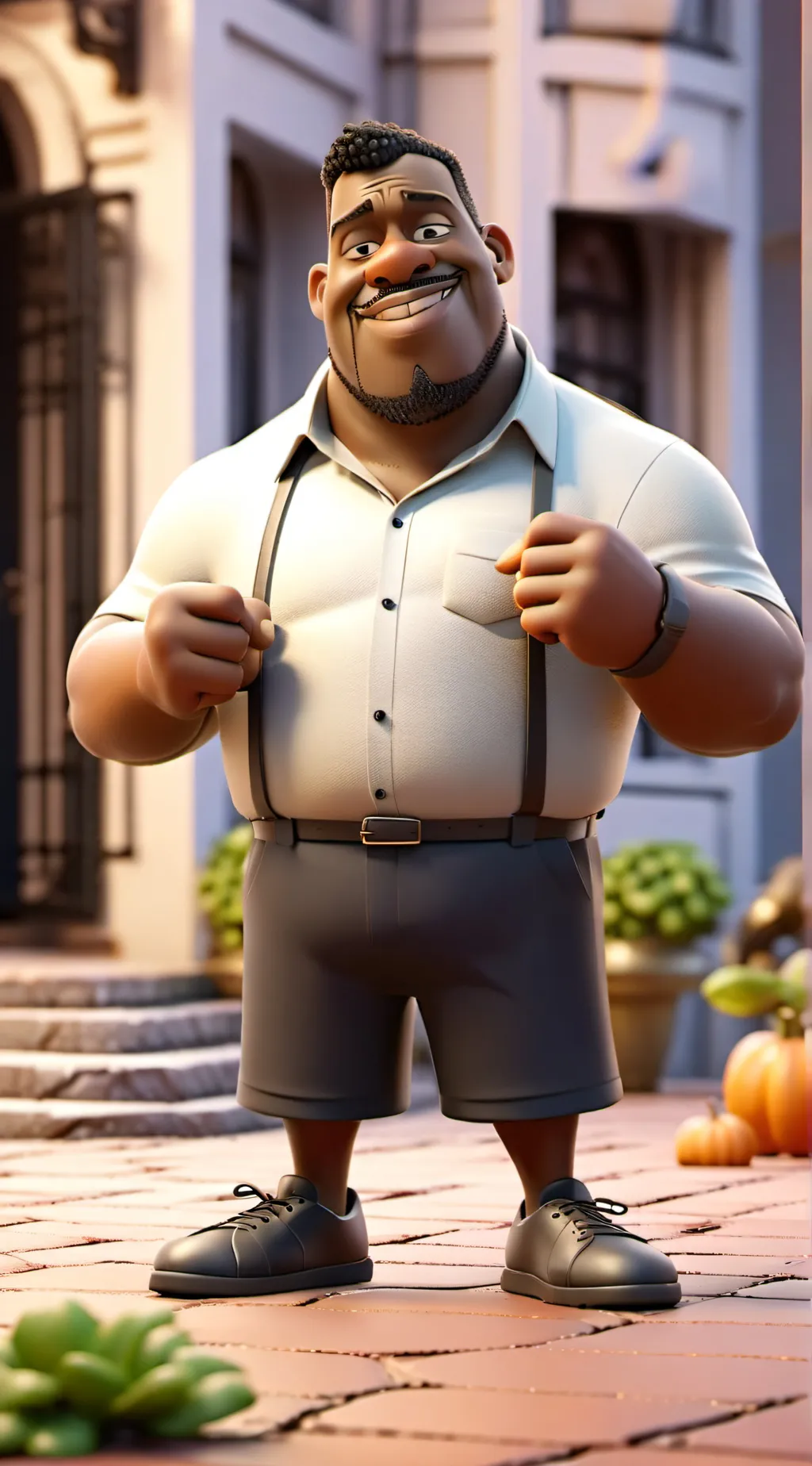 ai character: baker background