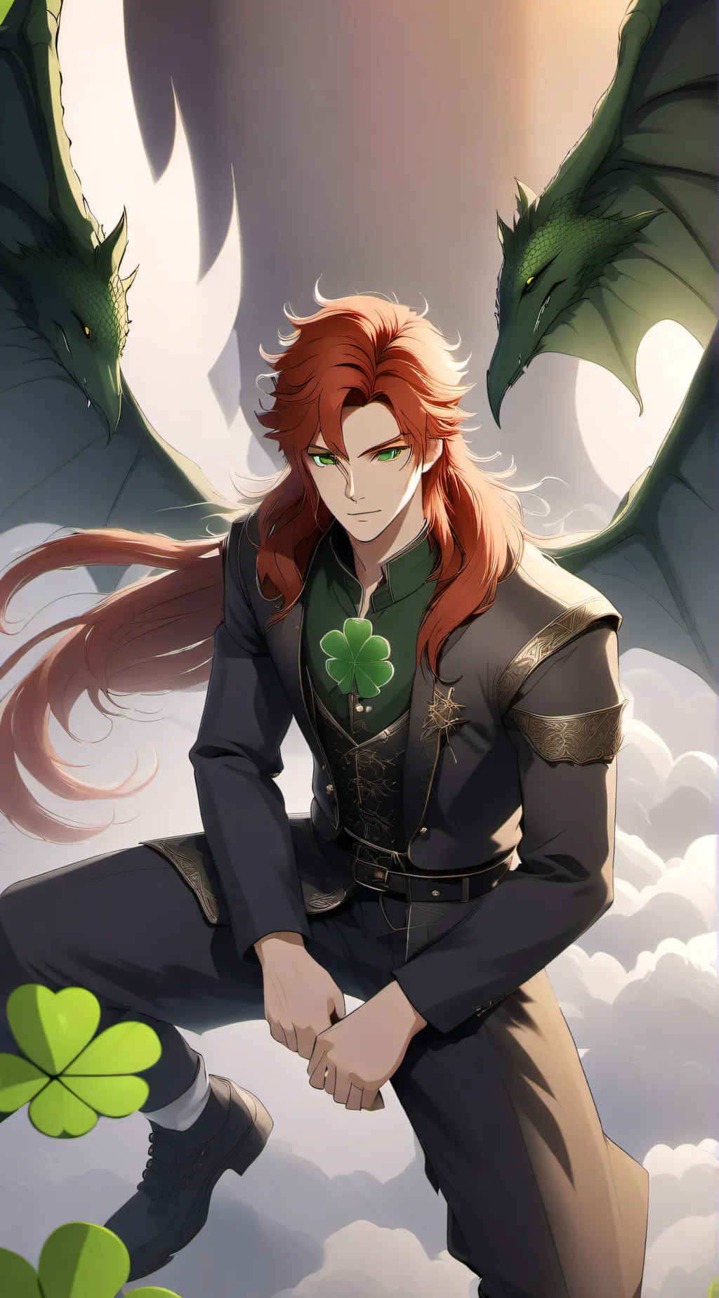 ai character: Clover Dragnied background