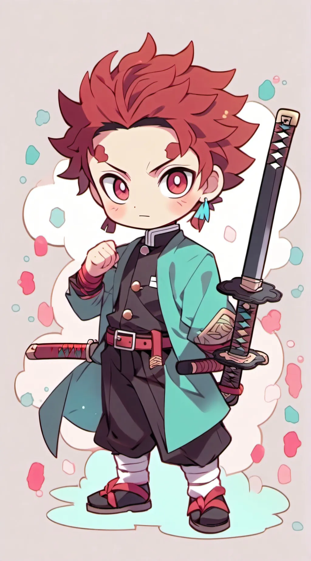 ai character: Tanjiro Kamado background