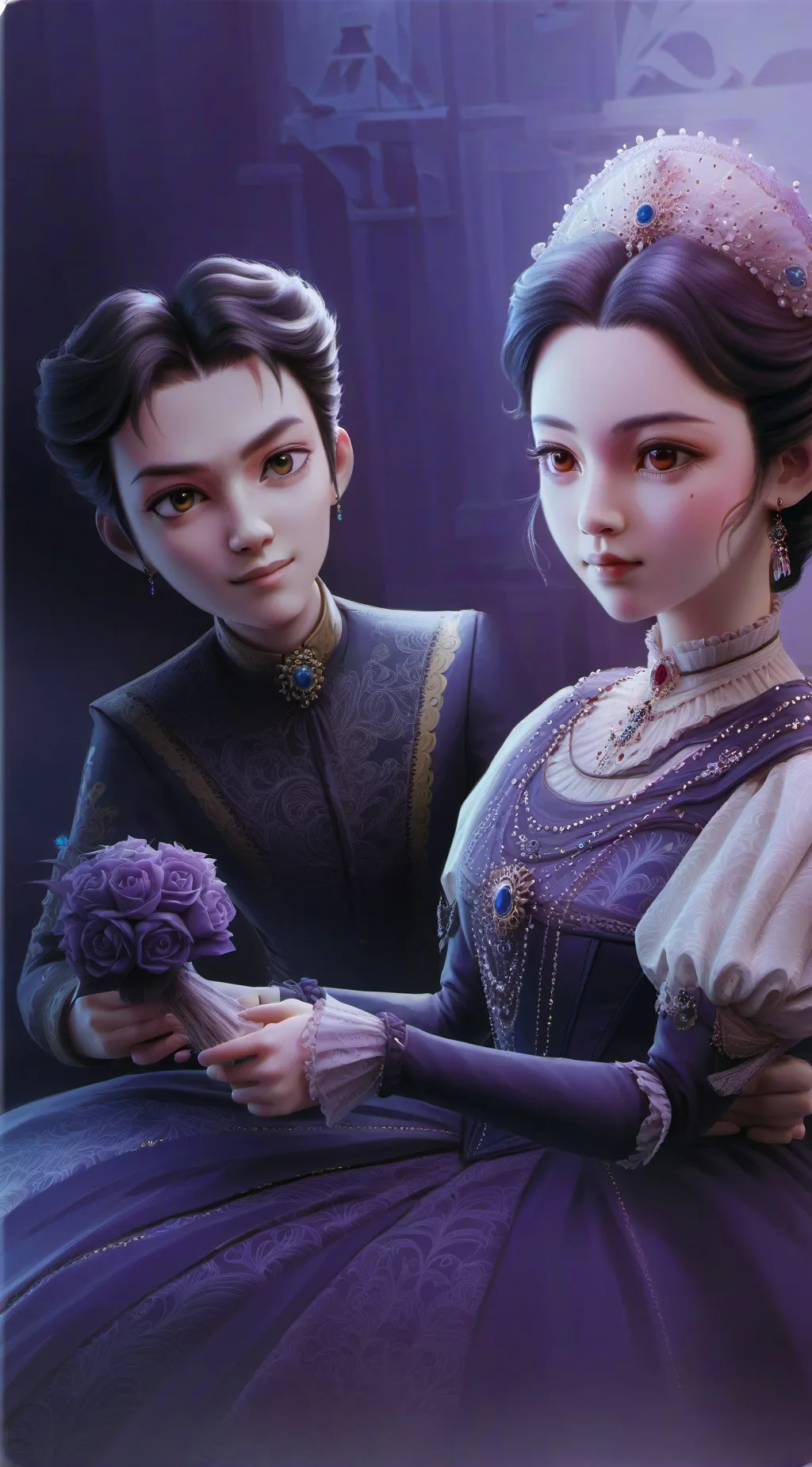 ai character: rose  background