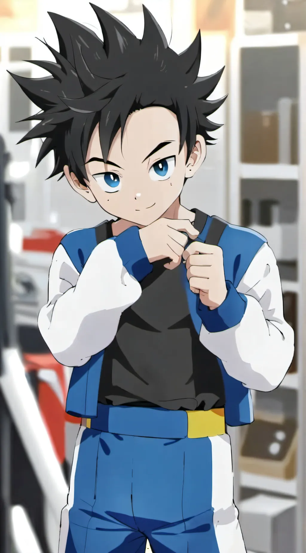 ai character:  Comic vs anime background