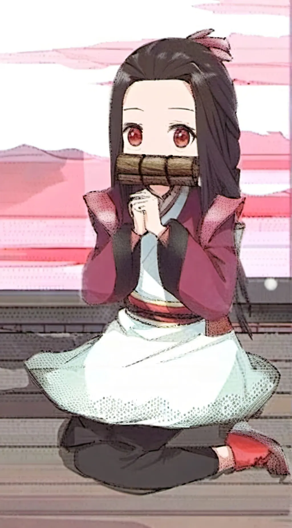 ai character: Nezuko Kamado background