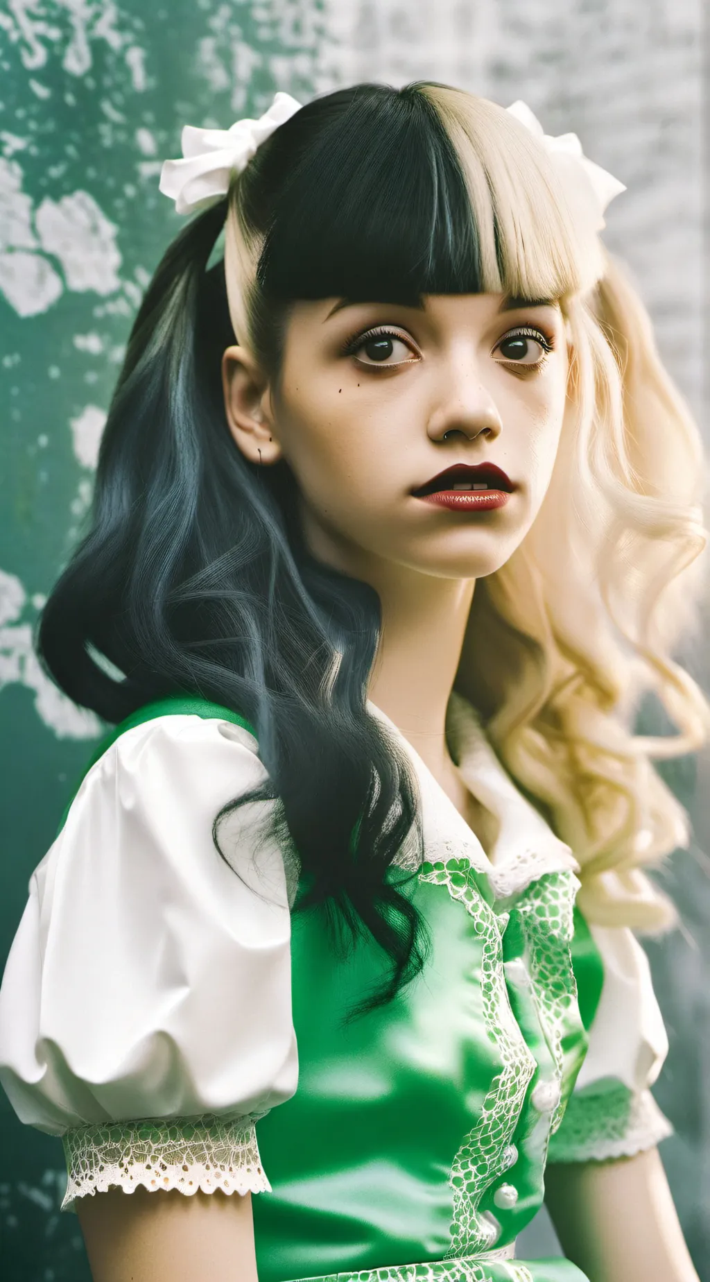 ai character: Melanie Martinez  background