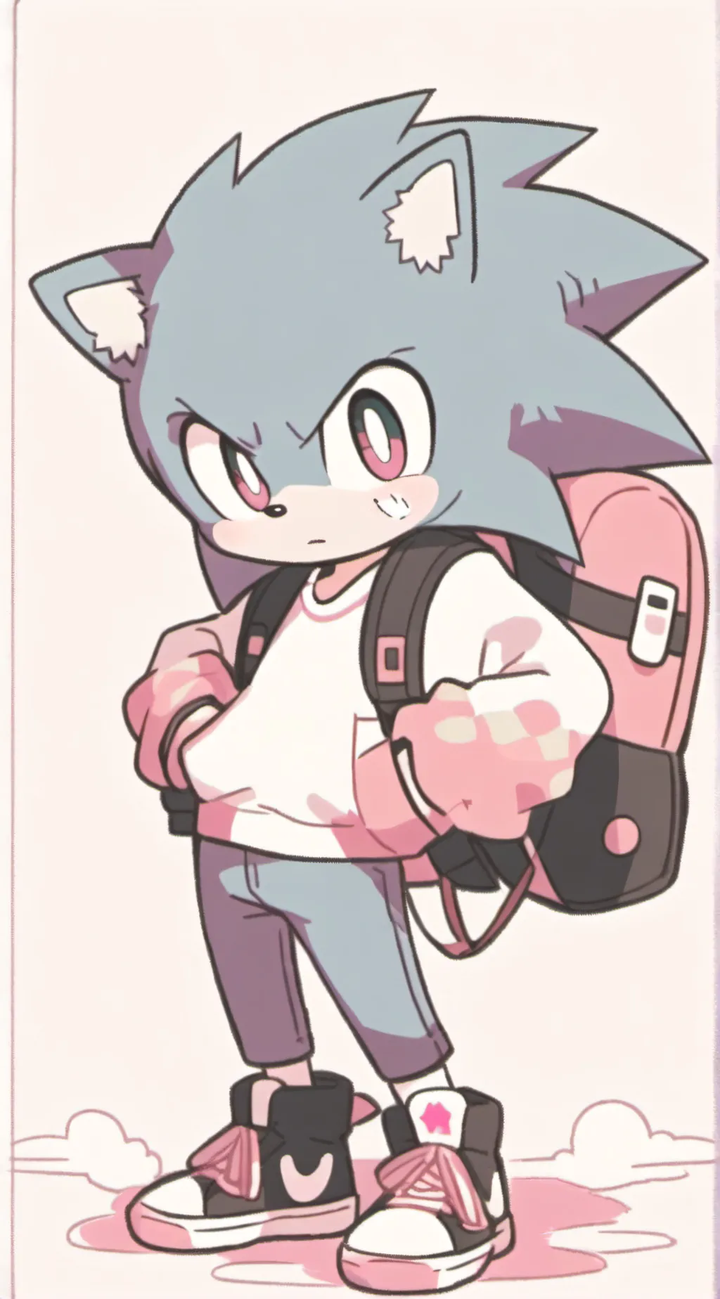 ai character: Piggy sonic teams background