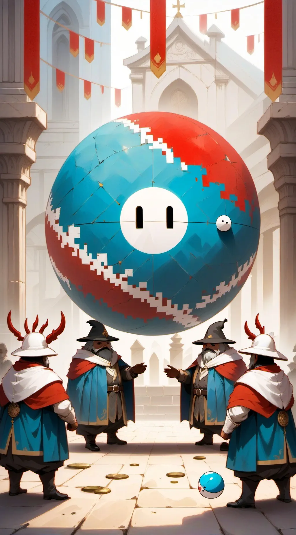 ai character: countryball background