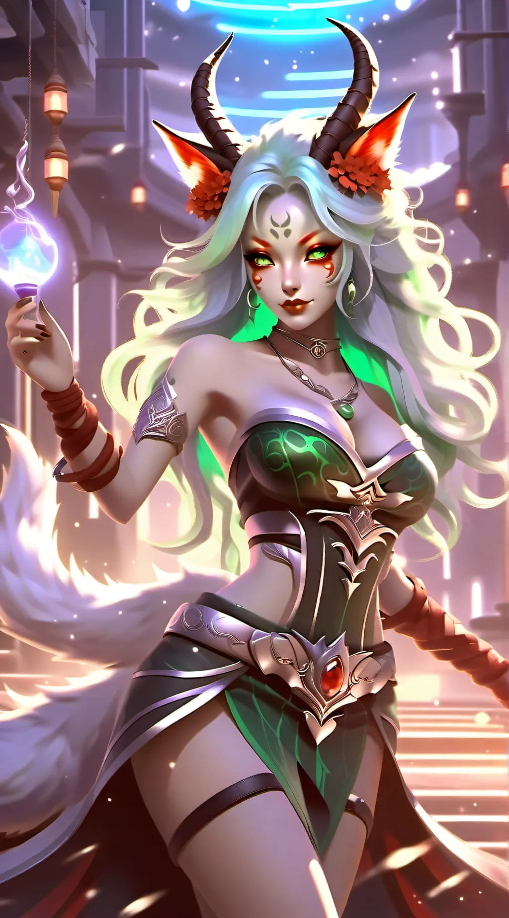 ai character: Luna background