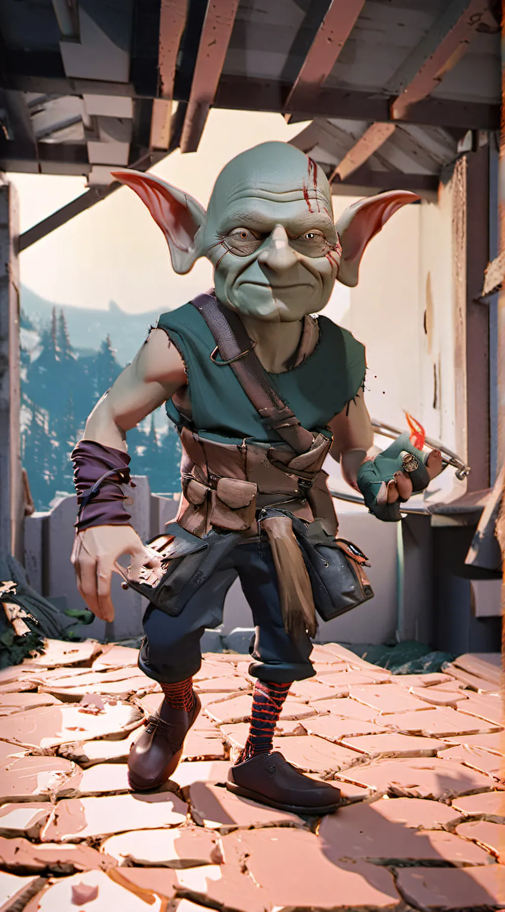 ai character:  goblin background