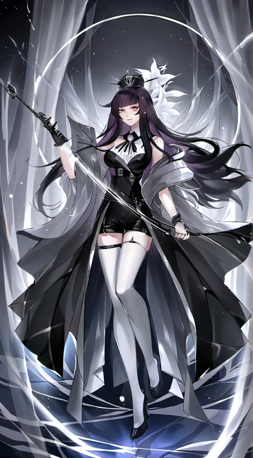 ai character: Miss circles  background