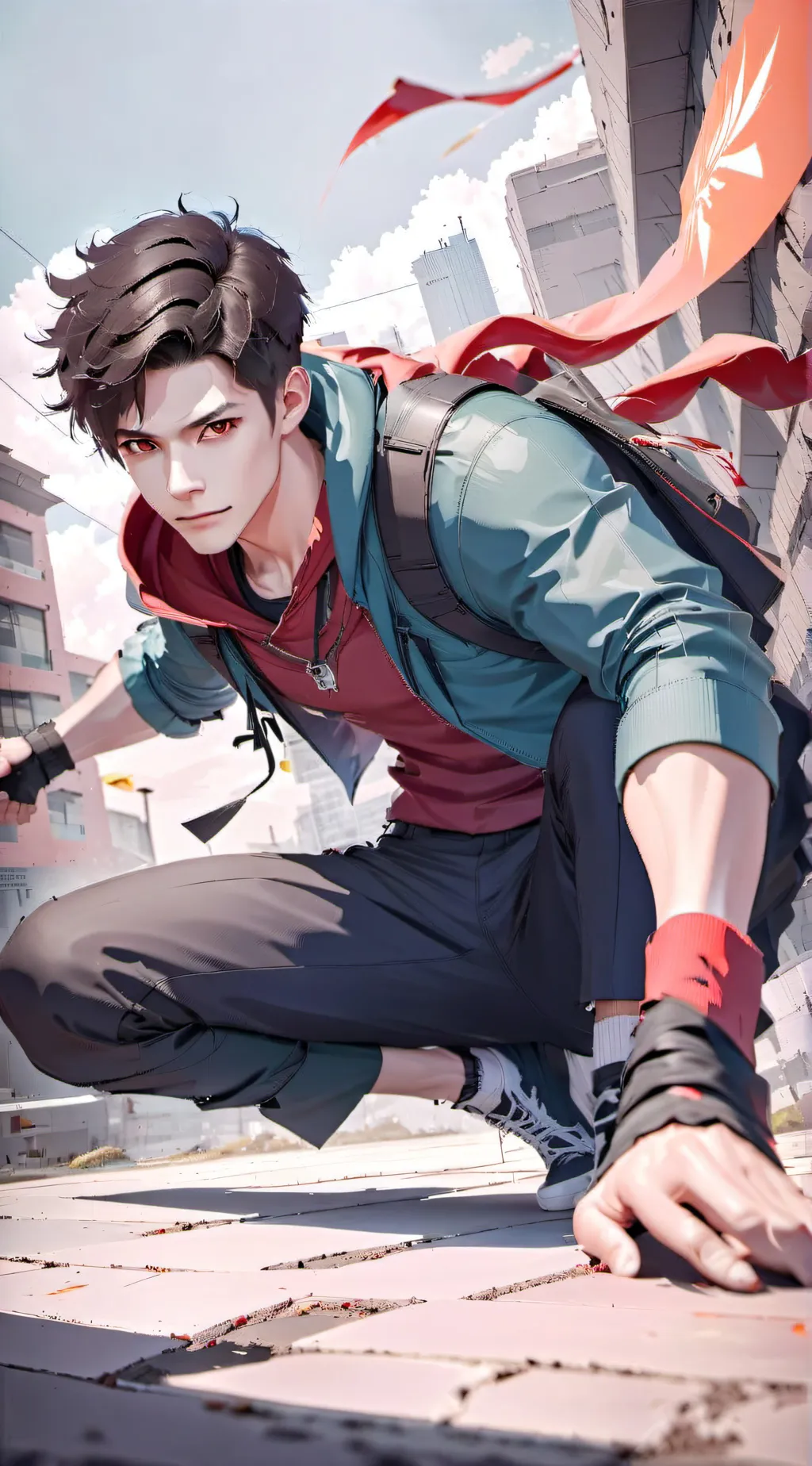 ai character: Azuo background