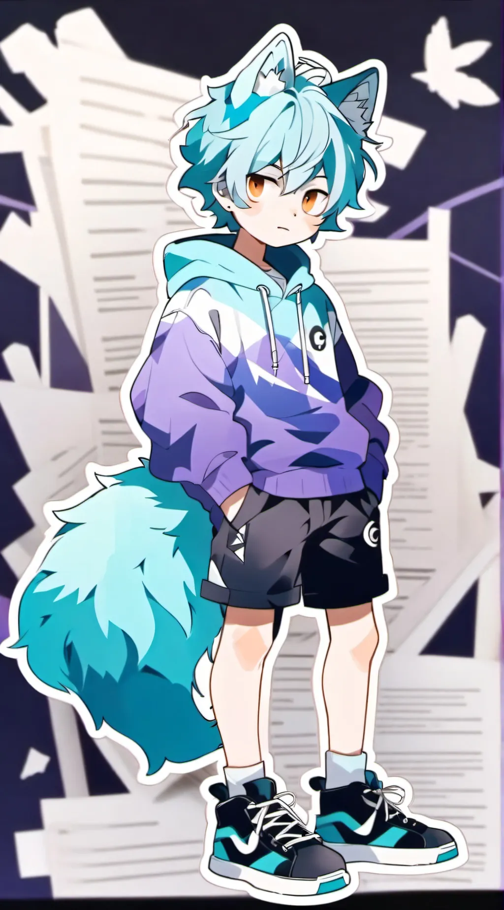 ai character: Kayden  background