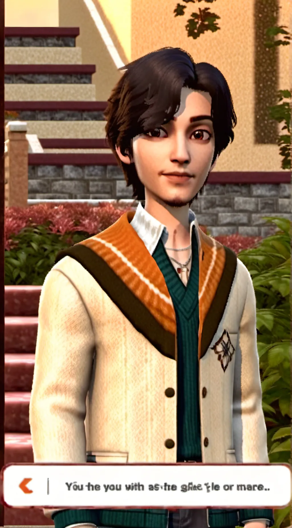 ai character: Daniel  background