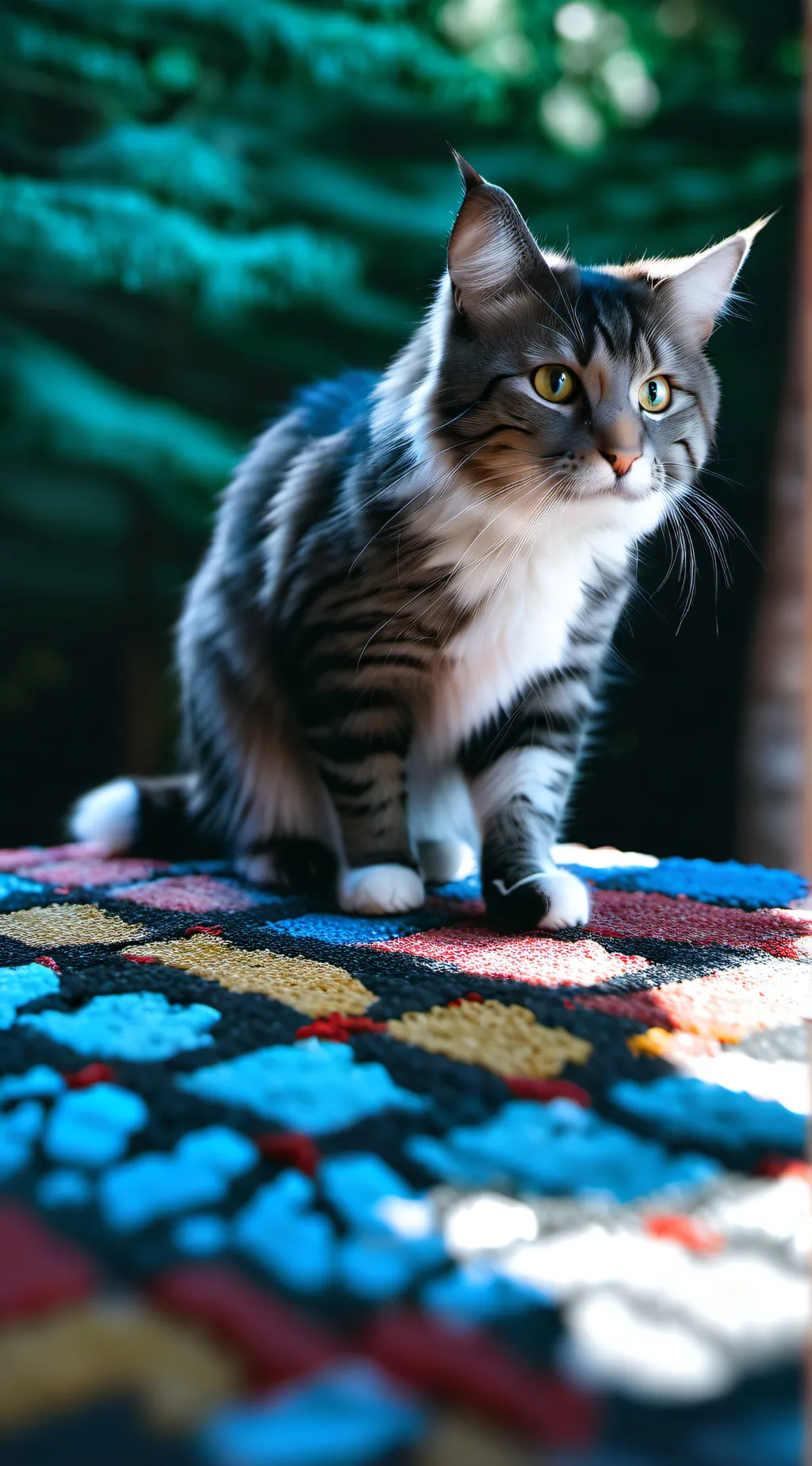 ai character: coco a boy cat background