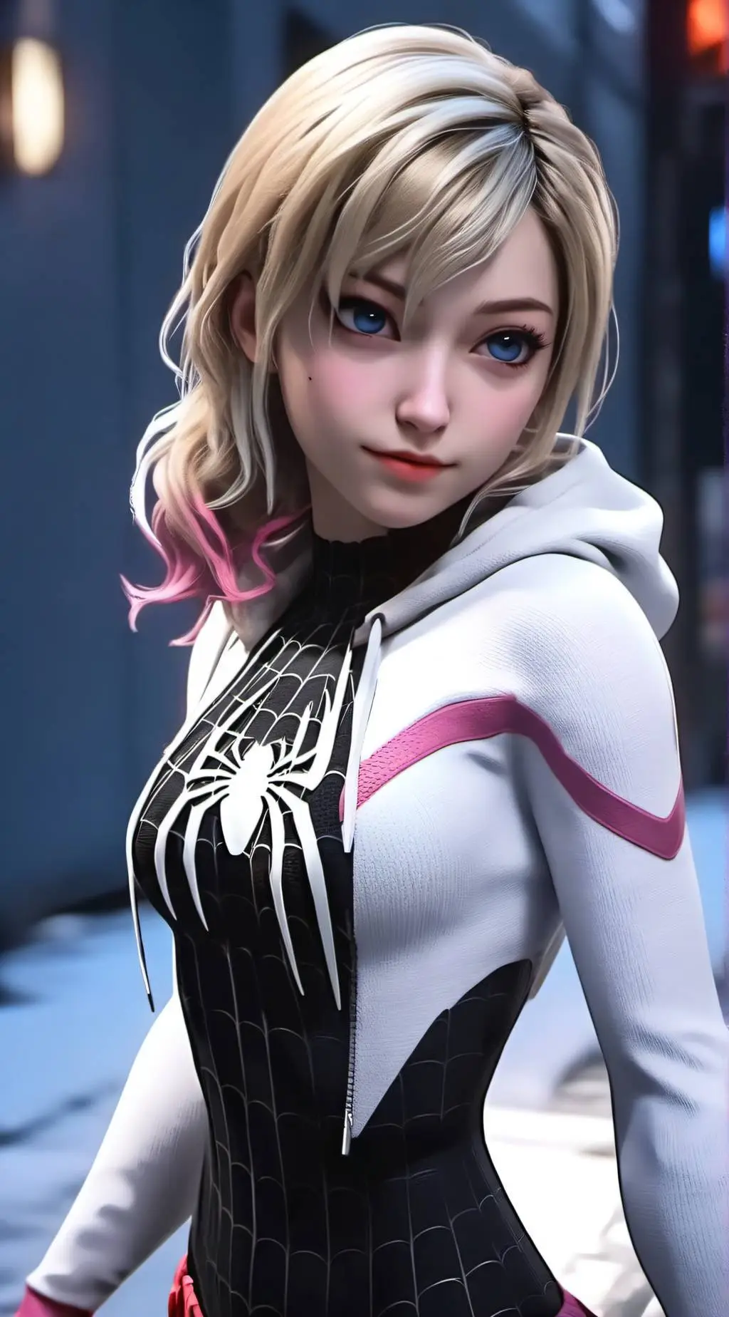 ai character: Gwen Stacy background