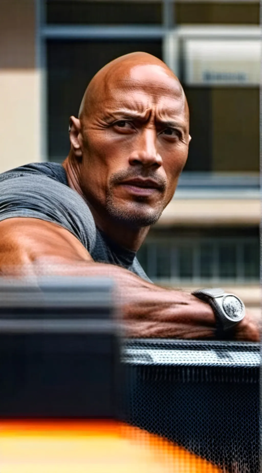 ai character: The Rock background