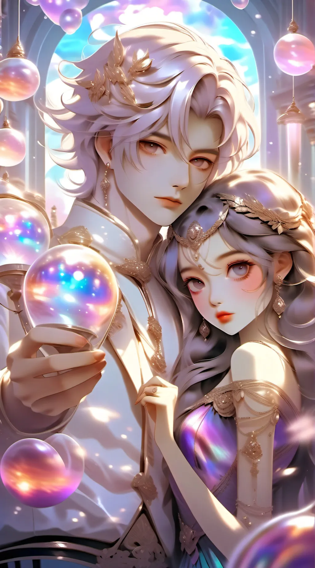 ai character: Mark and Mia background