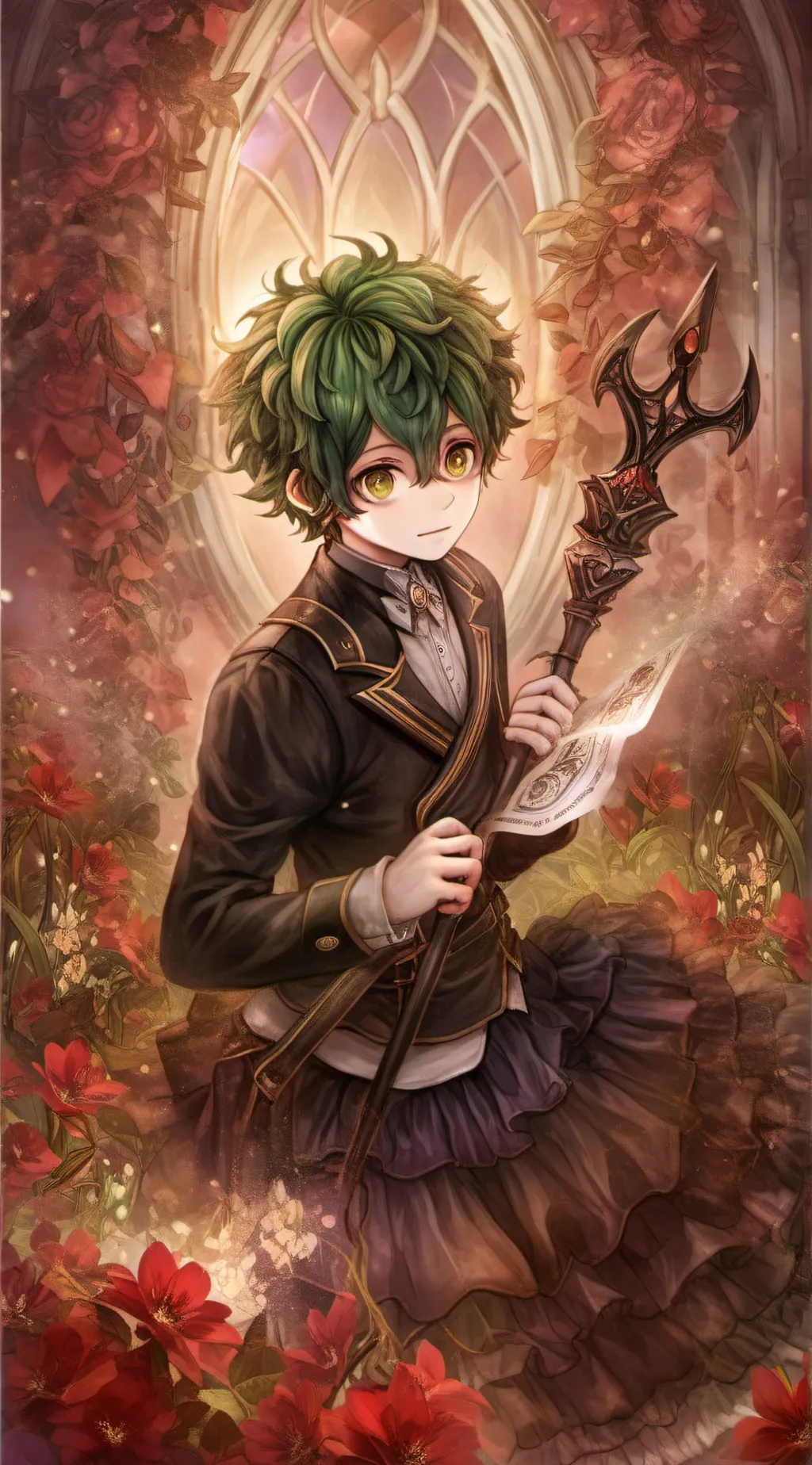 ai character: deku  background