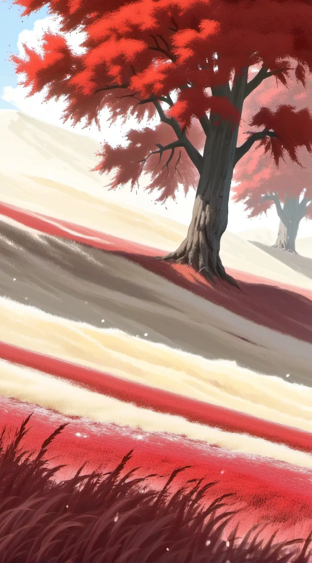 ai character: Kind grass background