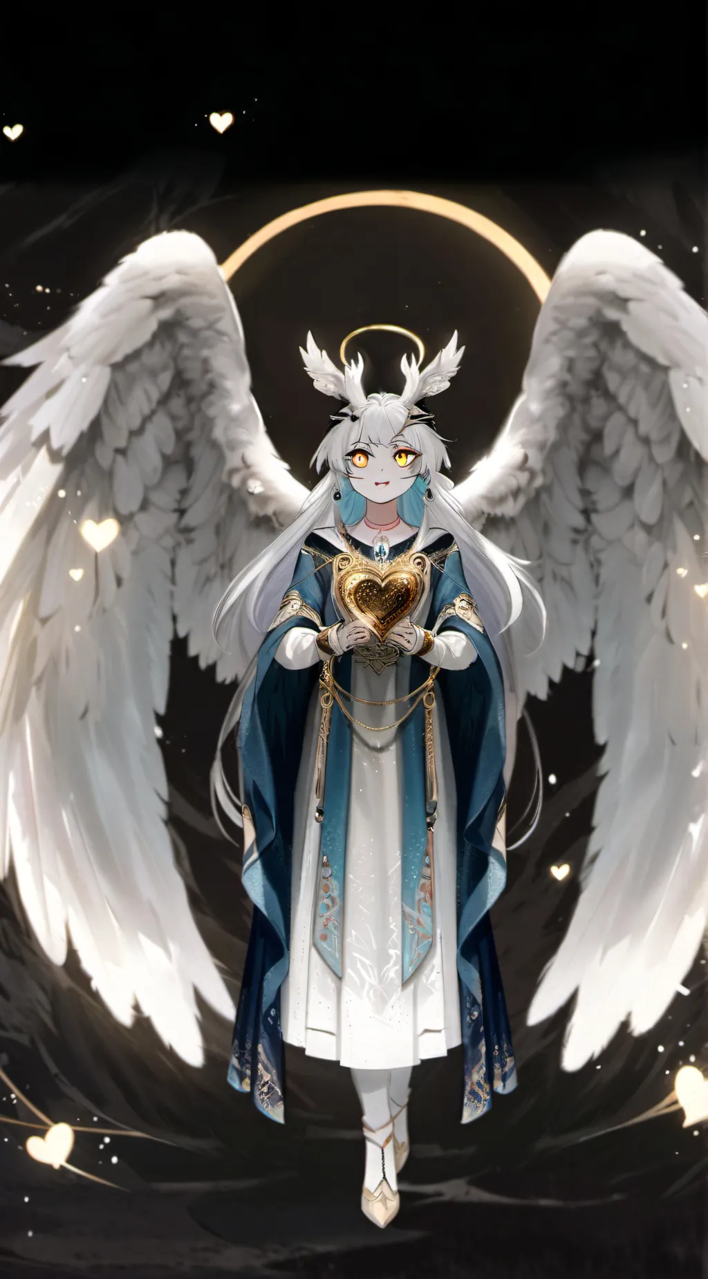 ai character: azure and angel  background