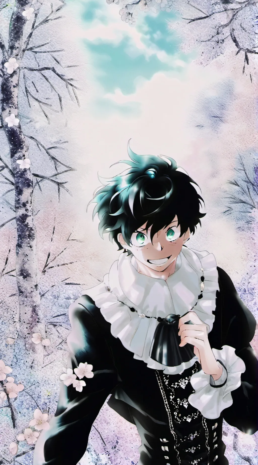 ai character: Mha deku  background