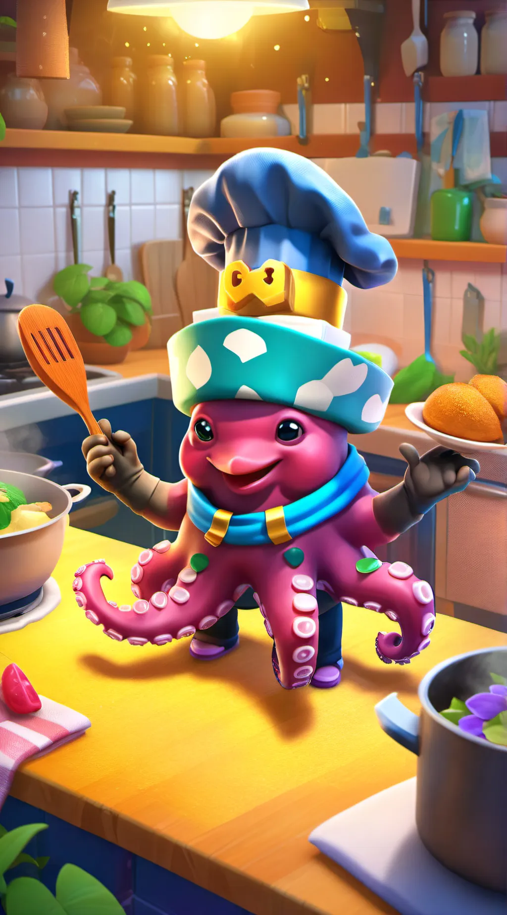 ai character: Ollie the Chef background