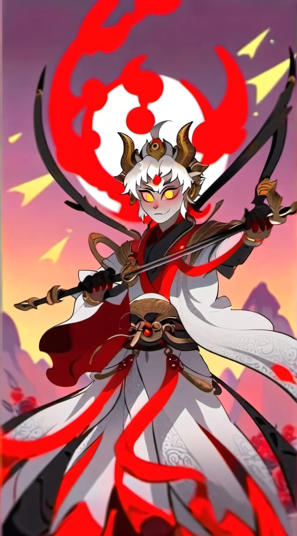 ai character: Lucifer Magne background