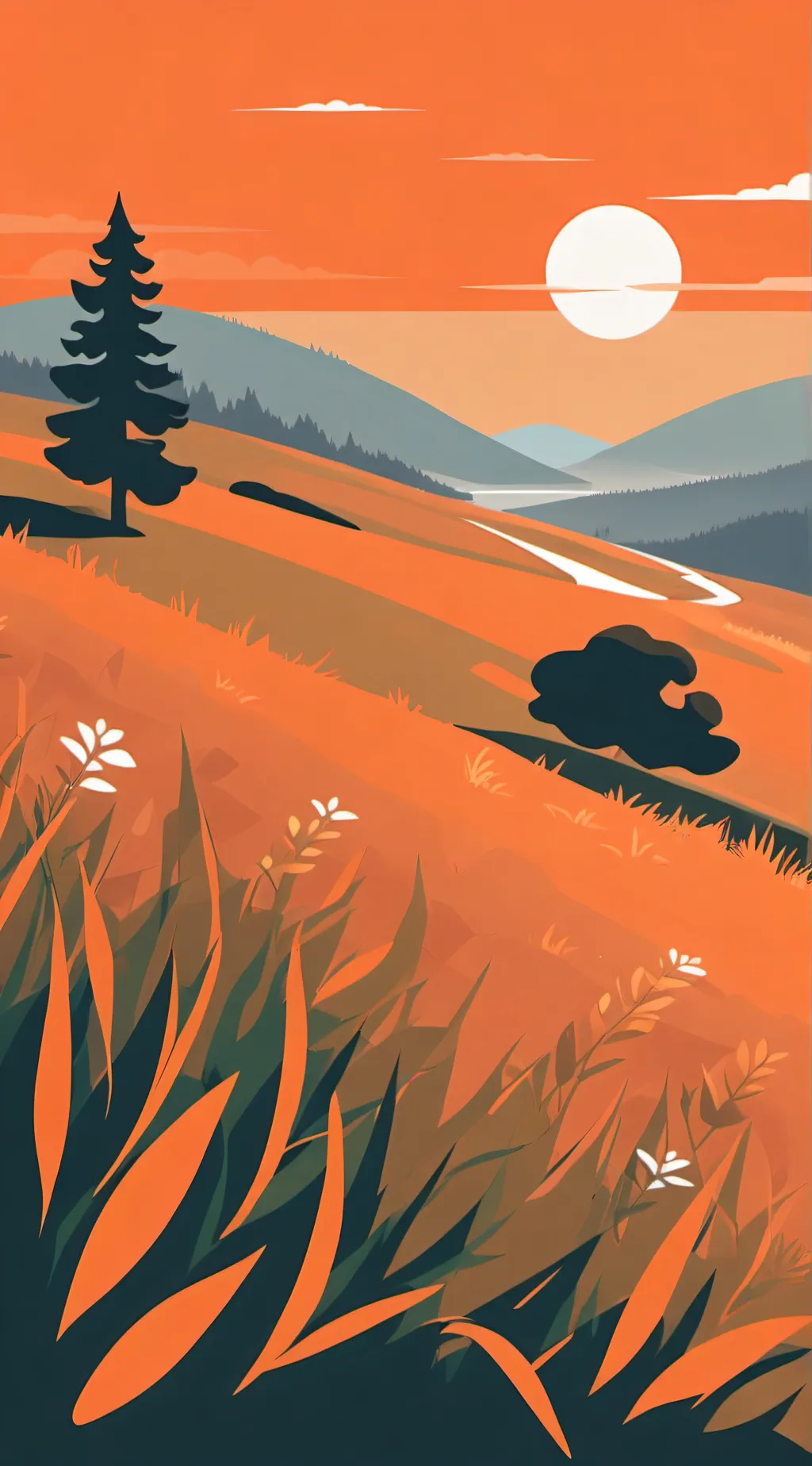 ai character: Grass background