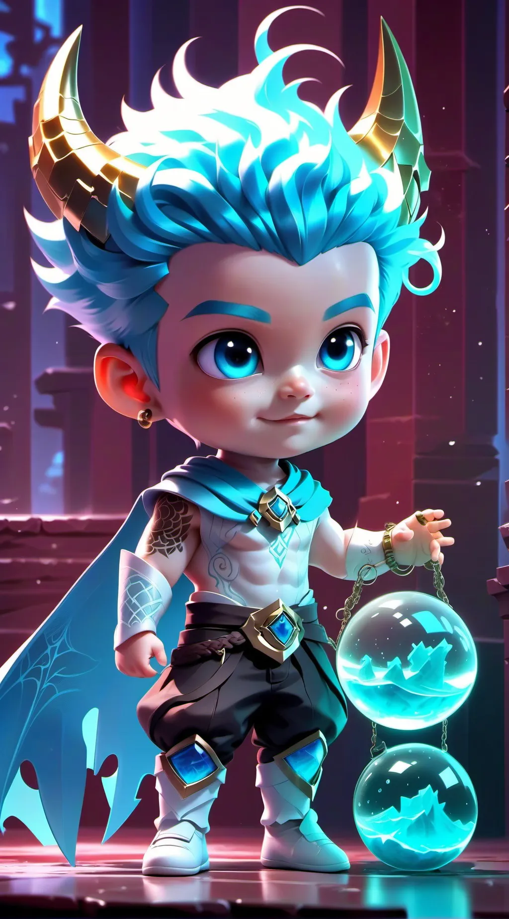 ai character: Cat meaw  background