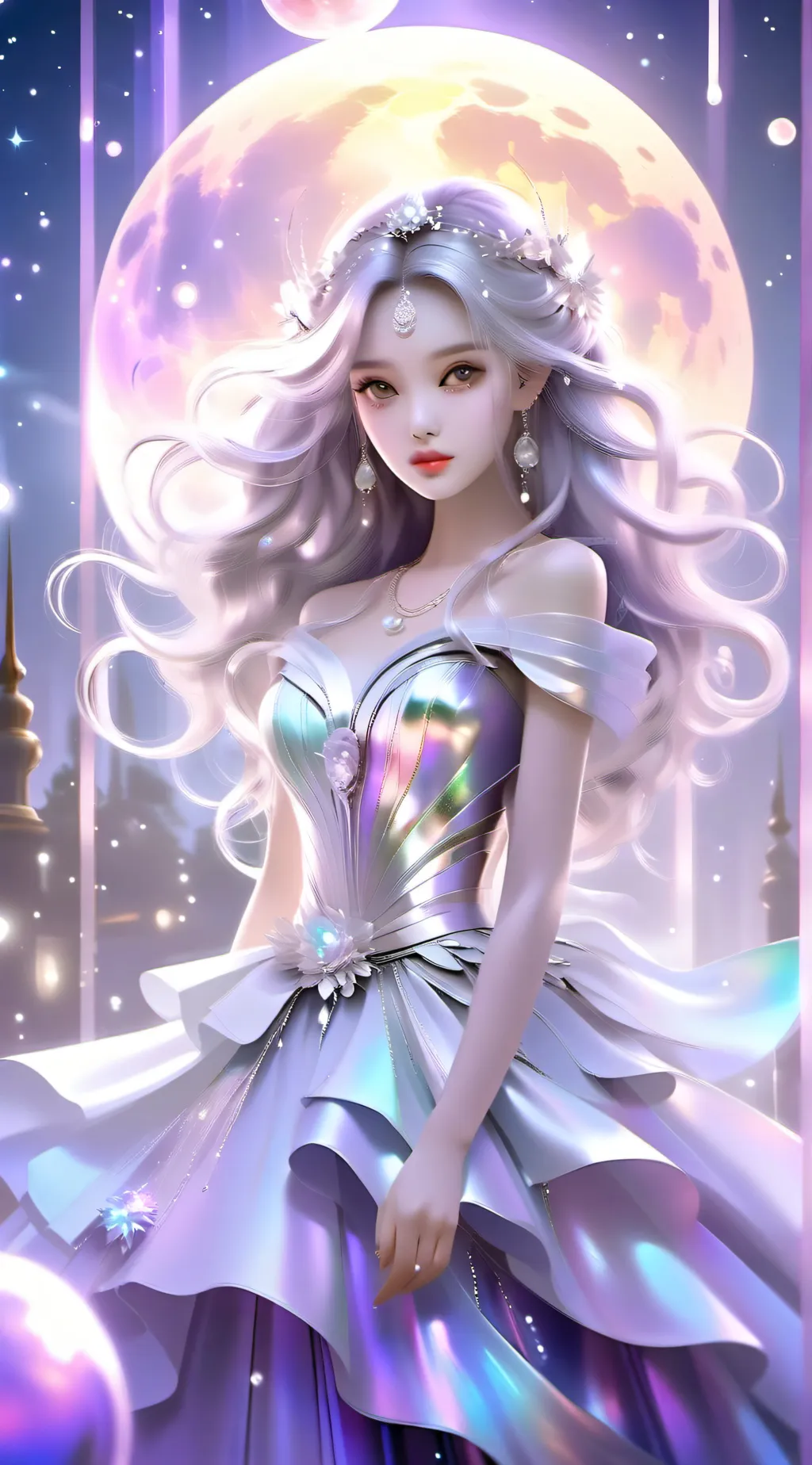 ai character: lunar background