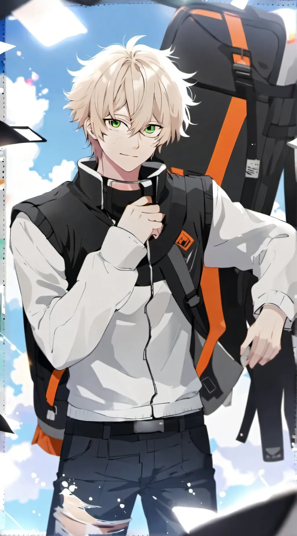 ai character: Katsuki bakugo  background