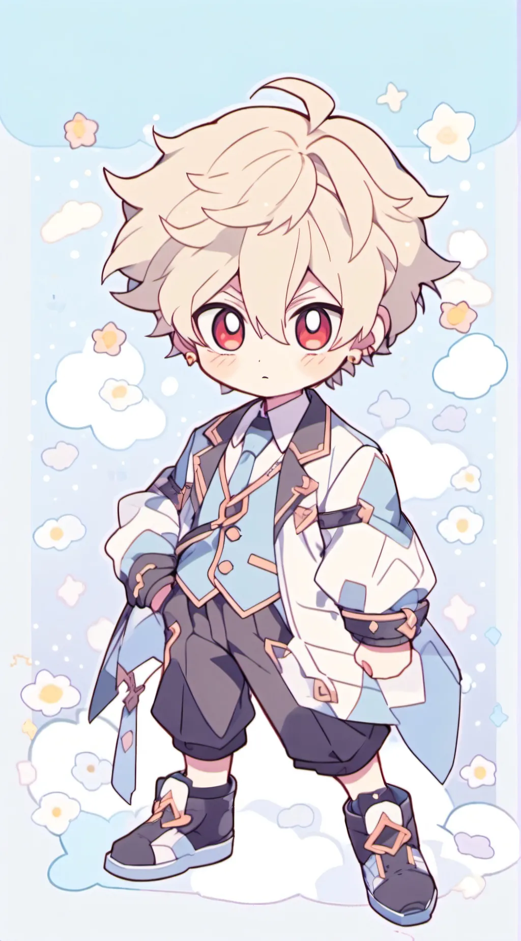 ai character: Baby Bakugo  background