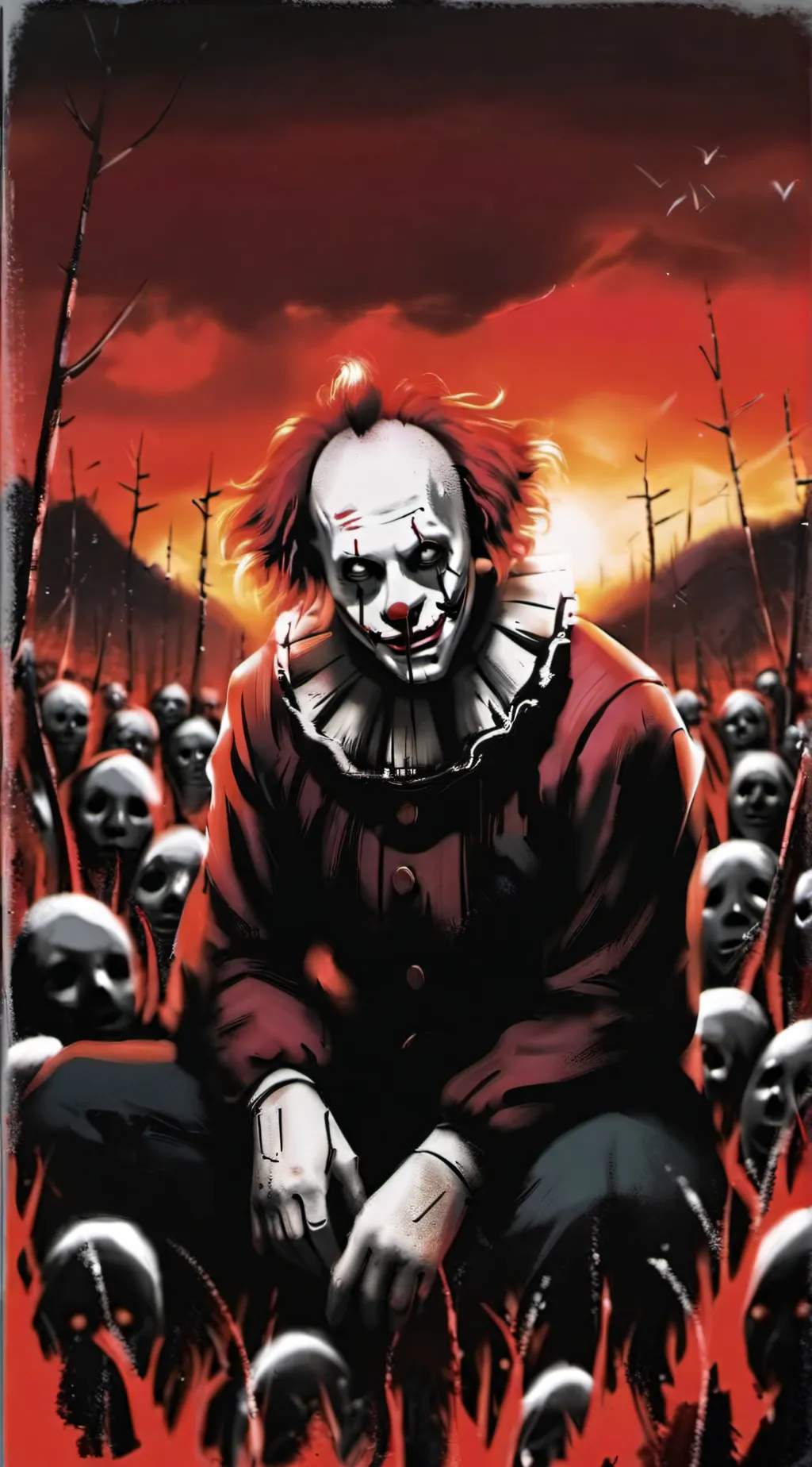 ai character: Freakzo the clown  background