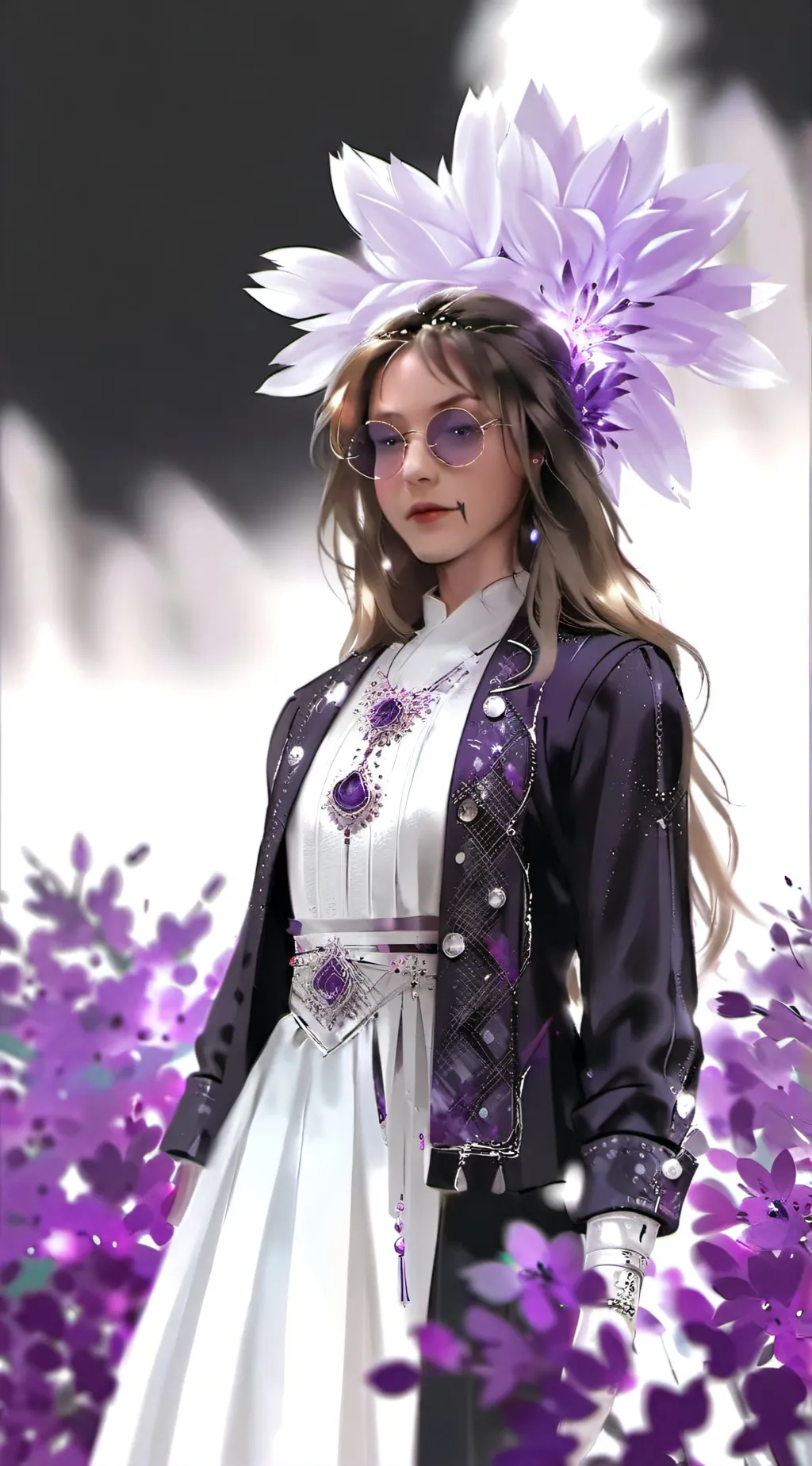 ai character: amber background