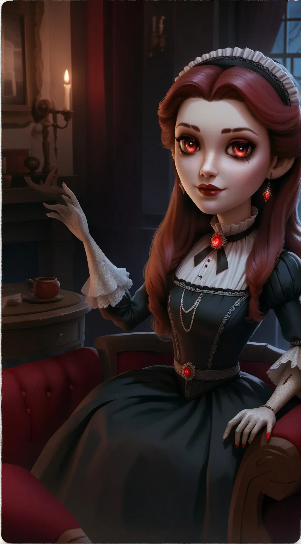 ai character: Hazbin hotel virus background