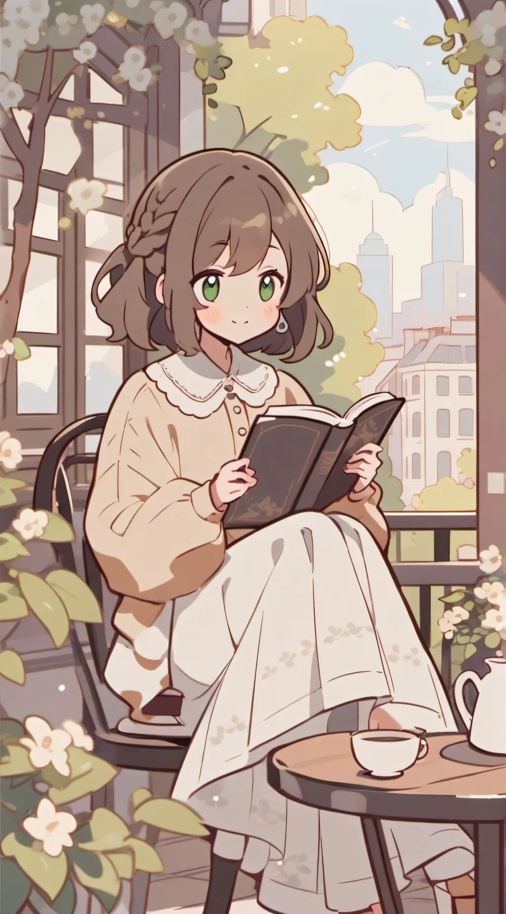 ai character: Ella background