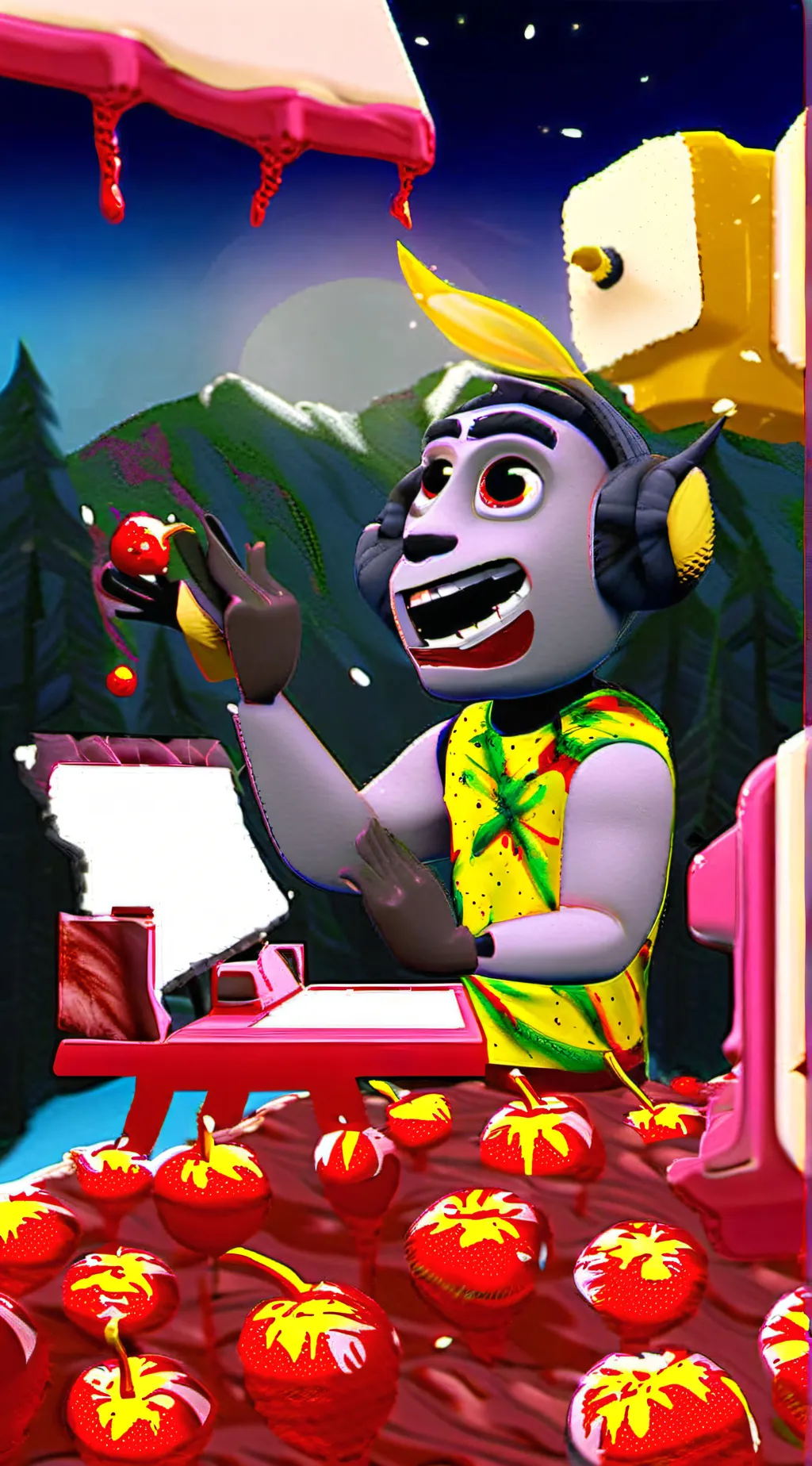 ai character: Circus Of Death  background