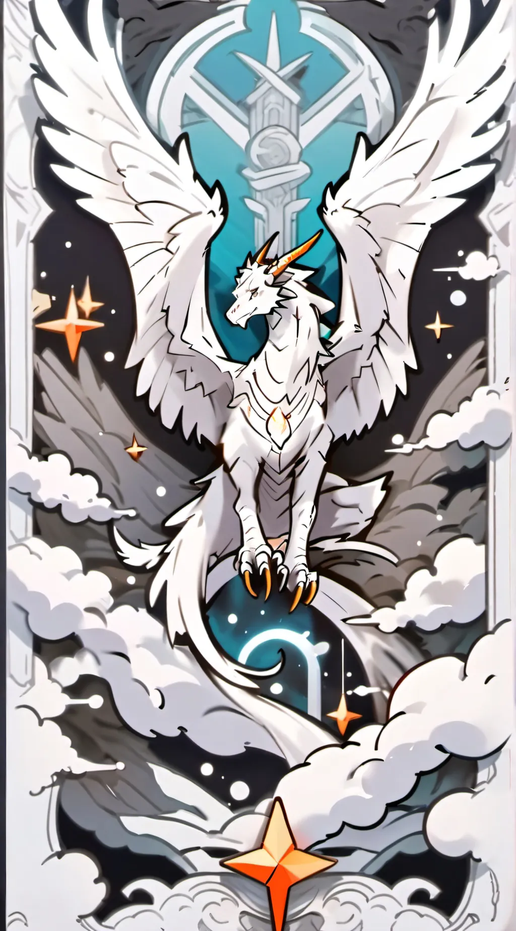 ai character: the white wing 🤍 background