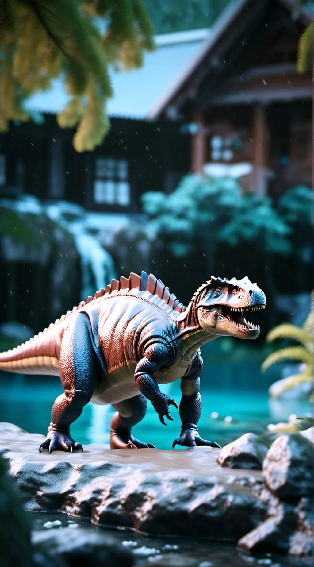 ai character: dinosaur HH background