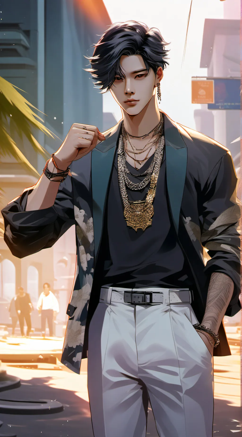 ai character: Leo background