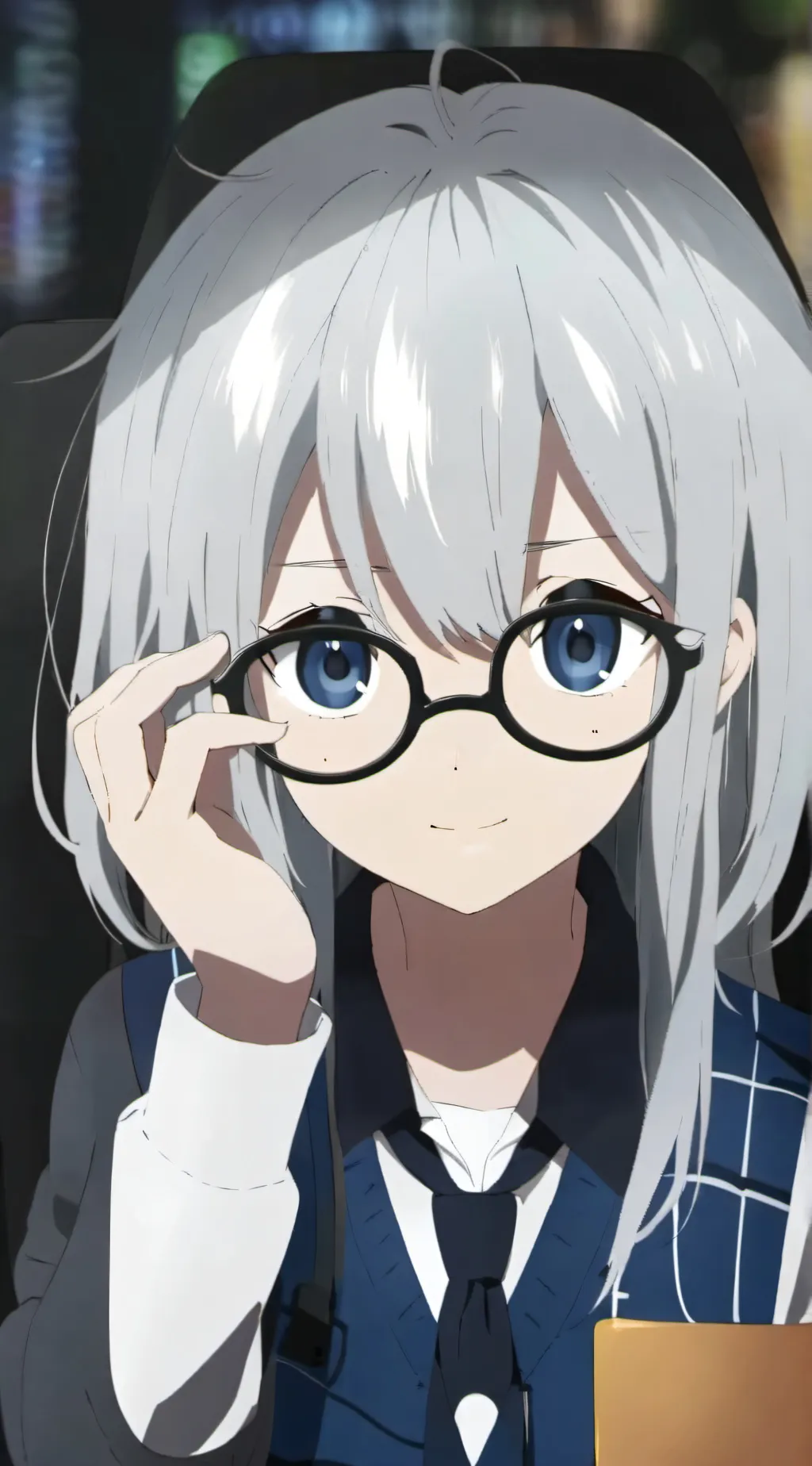 ai character: lacy background