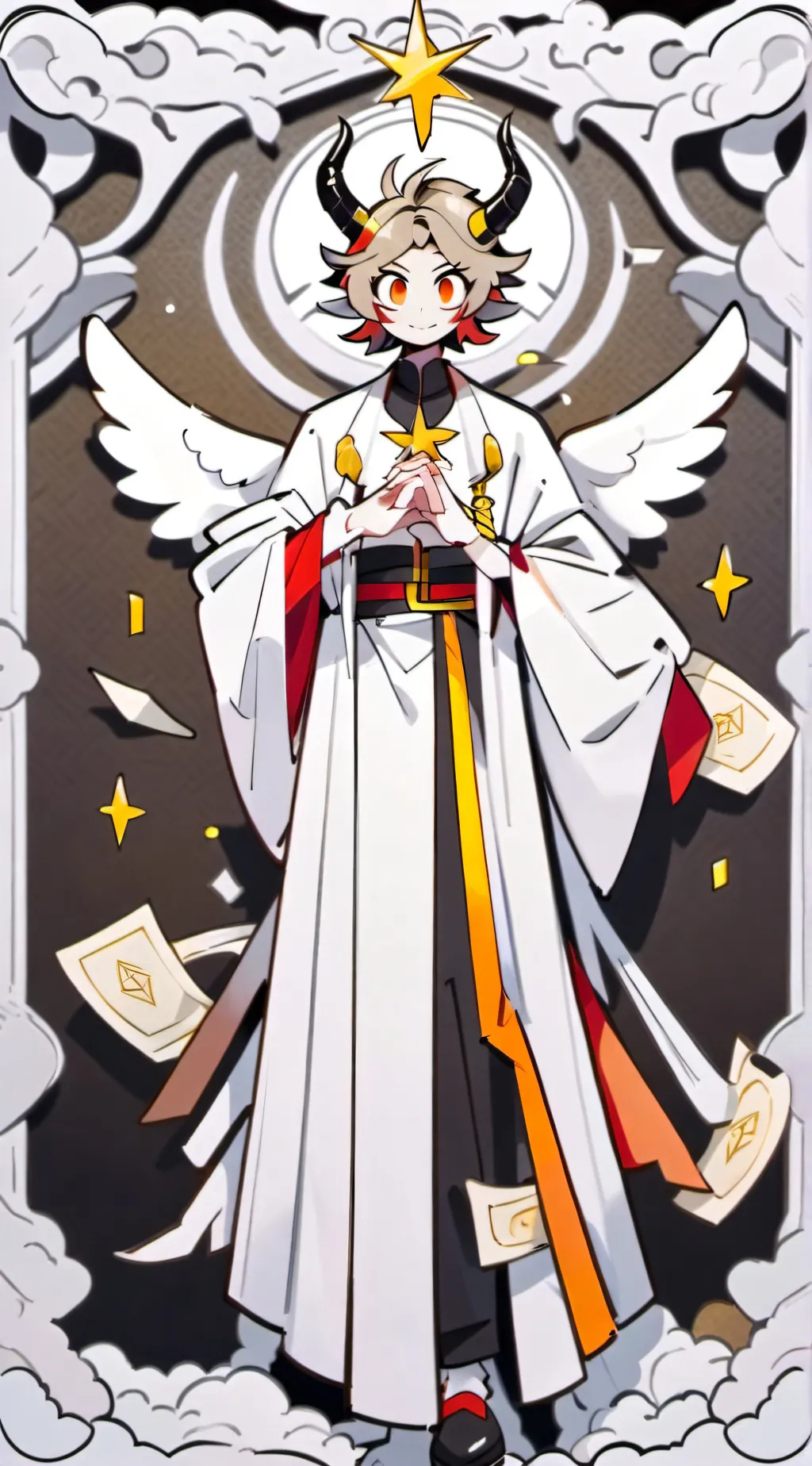 ai character: Lucifer HH background