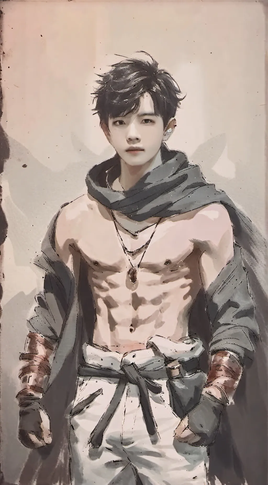 ai character: Justin  background