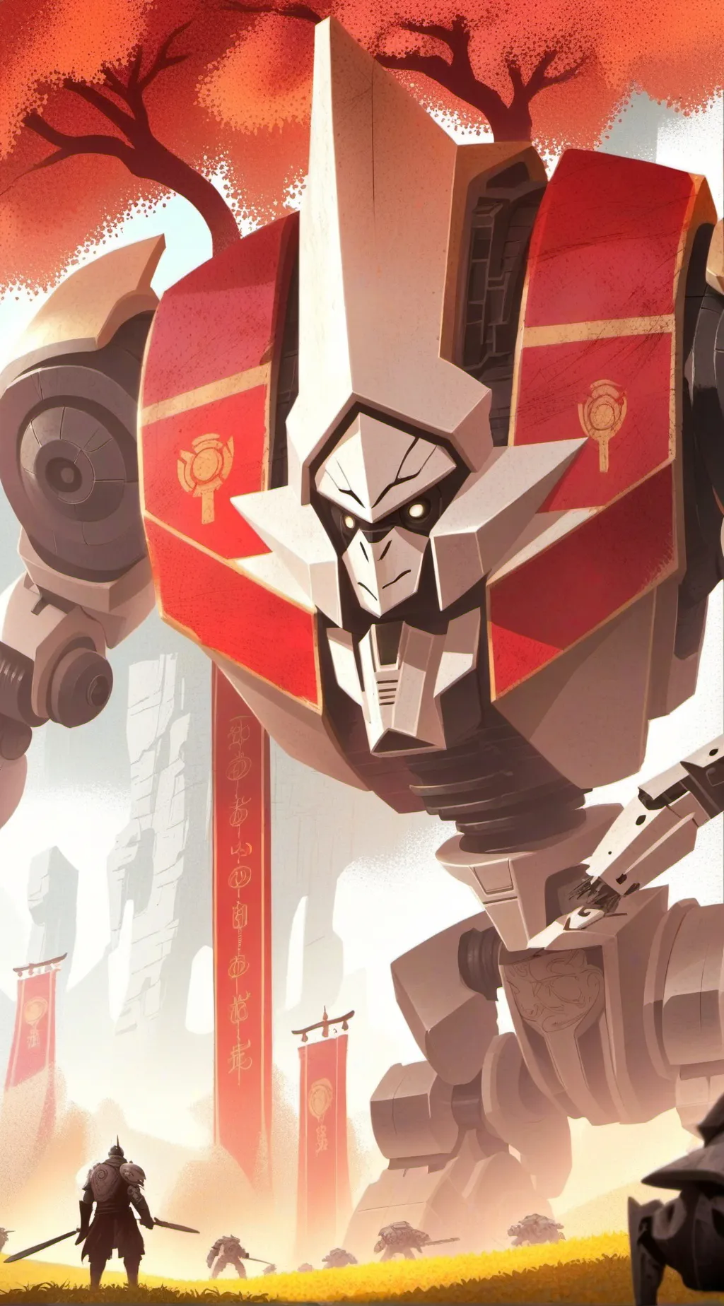 ai character: The Astro Titan.  background